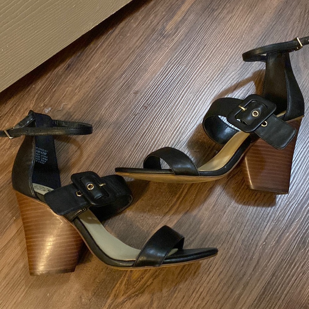 Black, ankle strap, Vince Camuto heels